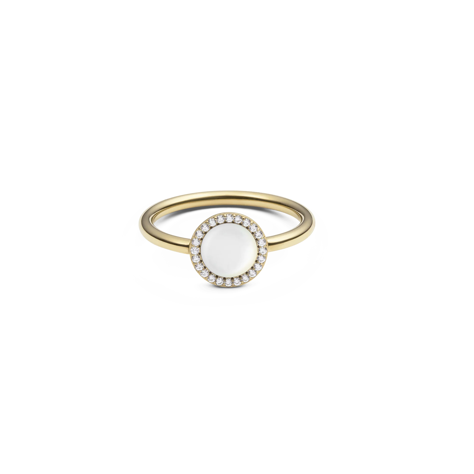 Audrey Ring Mother of Pearl Gold