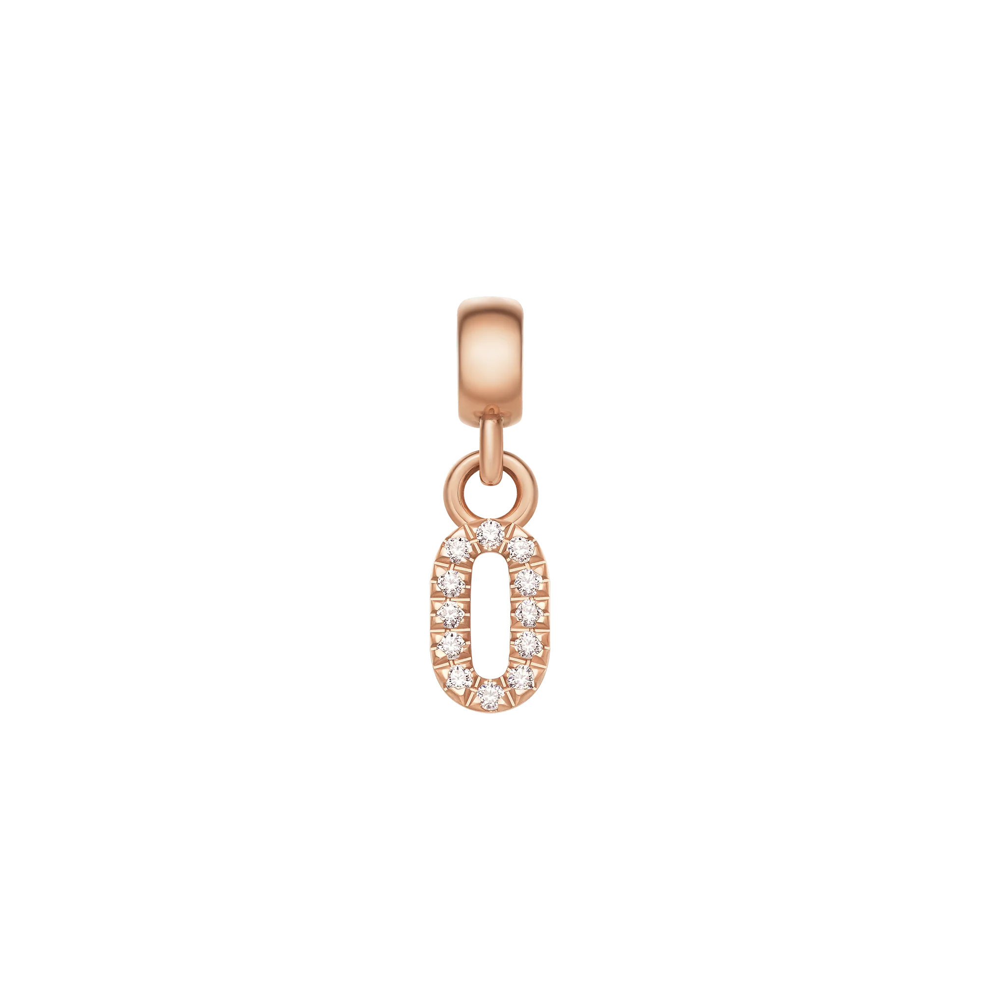 Crystal Number Charm Rose Gold - Image 10