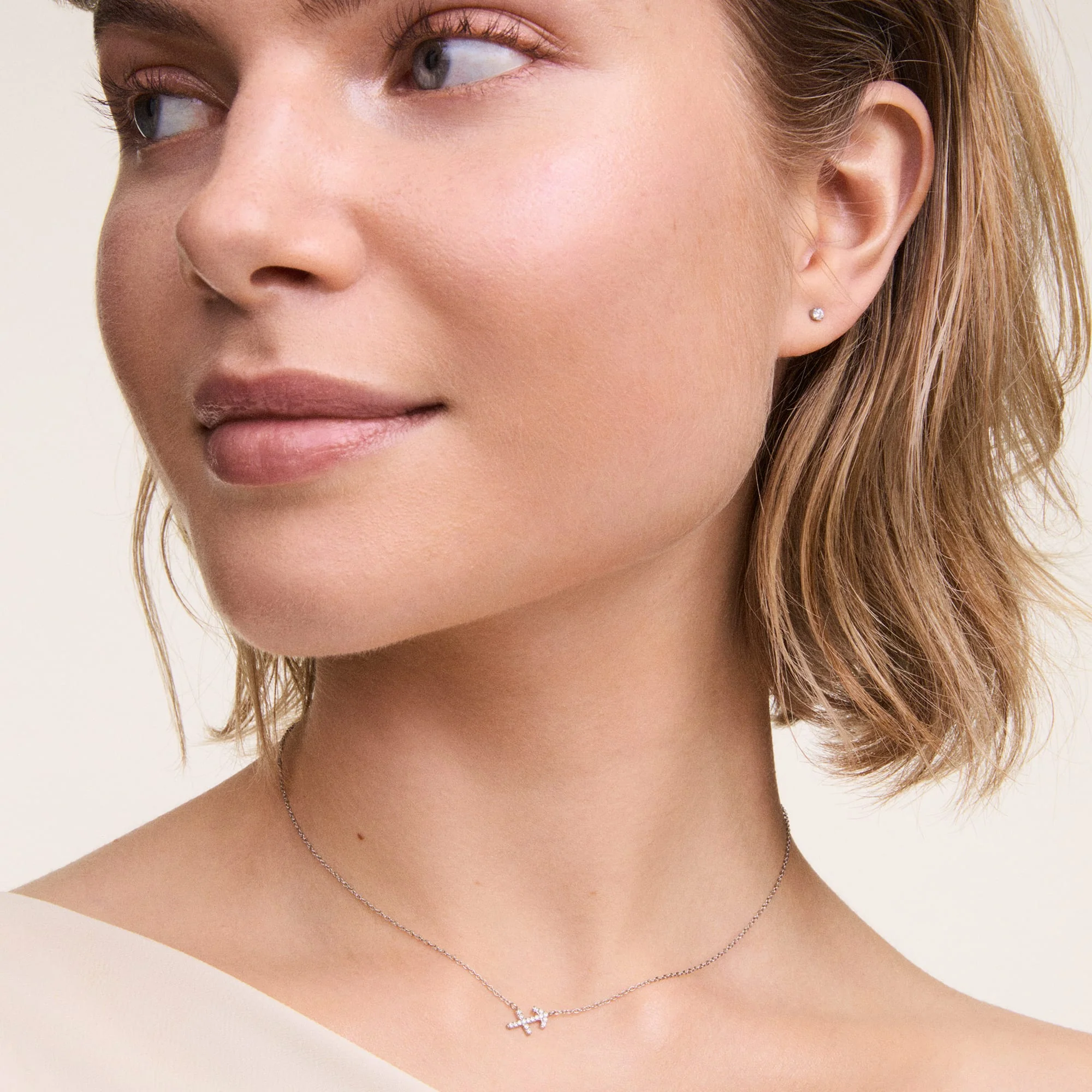 Crystal Zodiac Chain Necklace Silver - Image 15