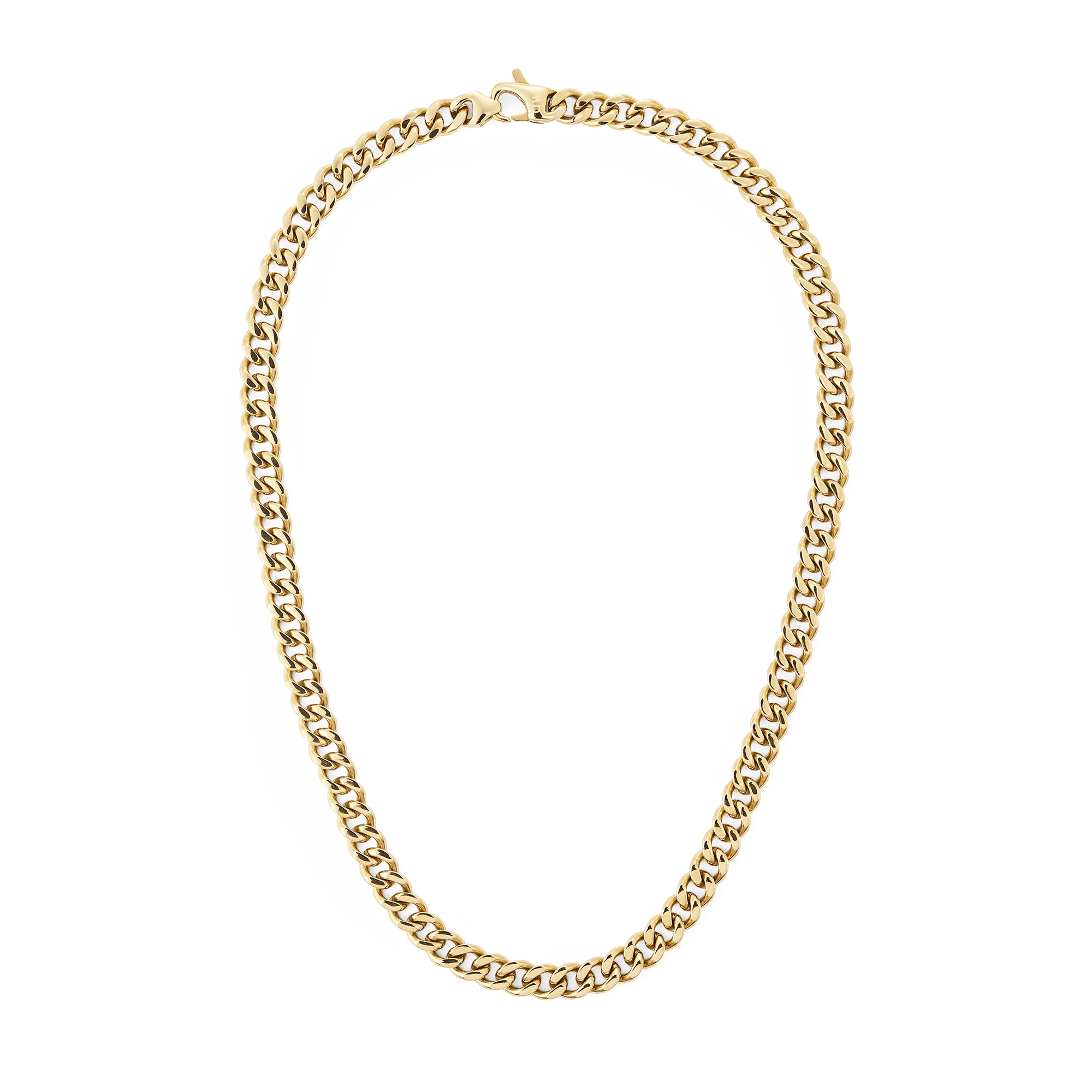 Ellipse Cuban Chain Necklace Gold